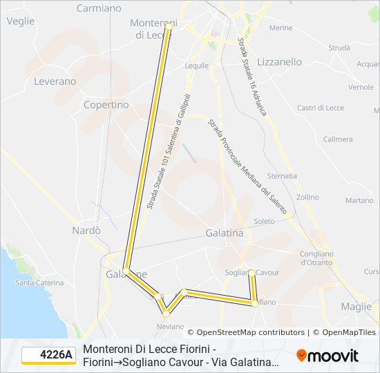 4226A bus Line Map