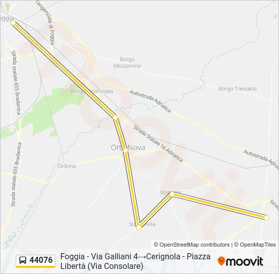 44076 Bus Line Map