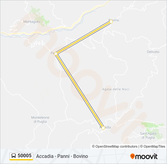 50005 Bus Line Map