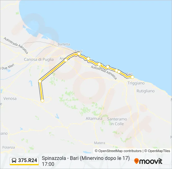 375.R24 Bus Line Map