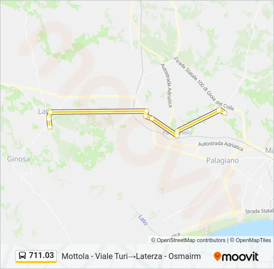 711.03 Bus Line Map
