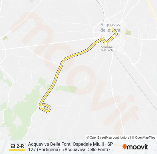 2-R Bus Line Map