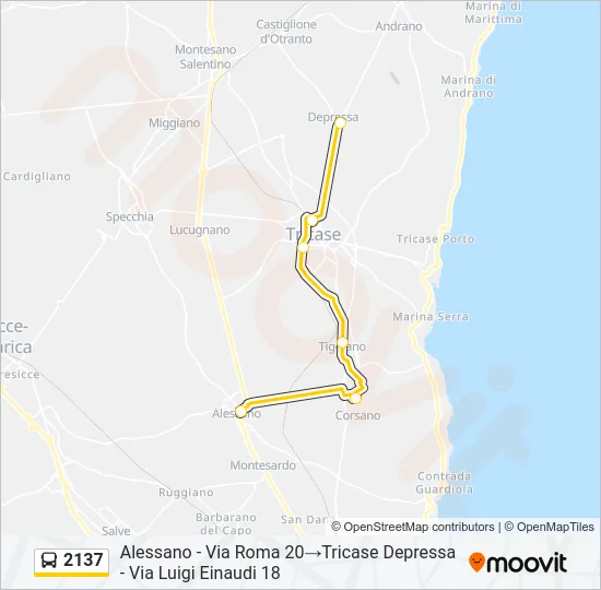 2137 Bus Line Map