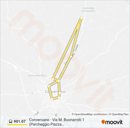 901.07 Bus Line Map