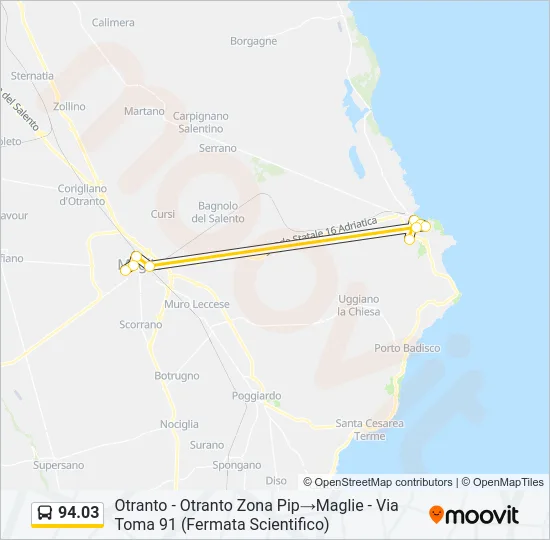 94.03 Bus Line Map