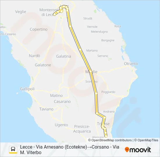 443 LE R 13.50 Bus Line Map