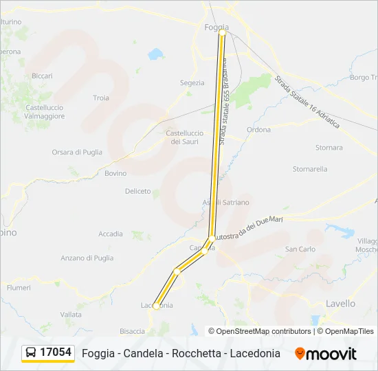 17054 Bus Line Map