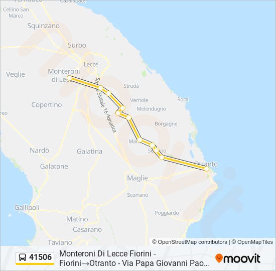 41506 bus Line Map