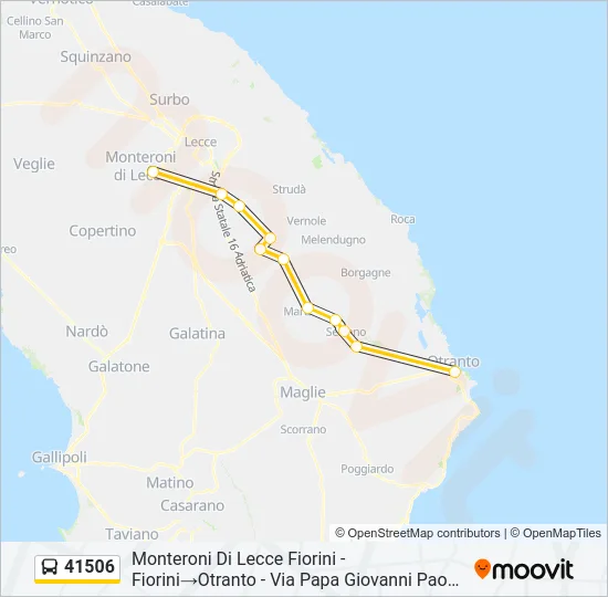 41506 Bus Line Map