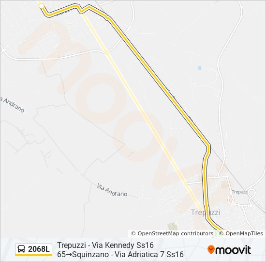 2068L bus Line Map