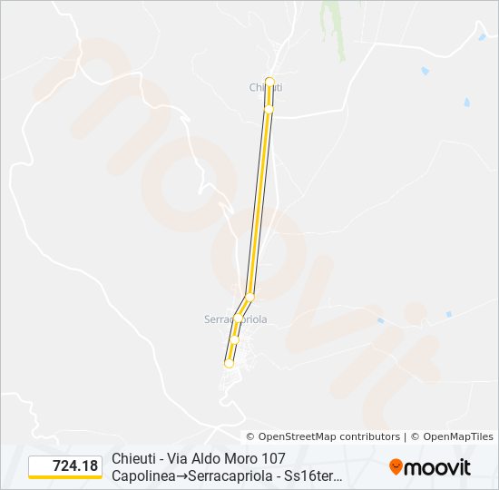 724.18 bus Line Map