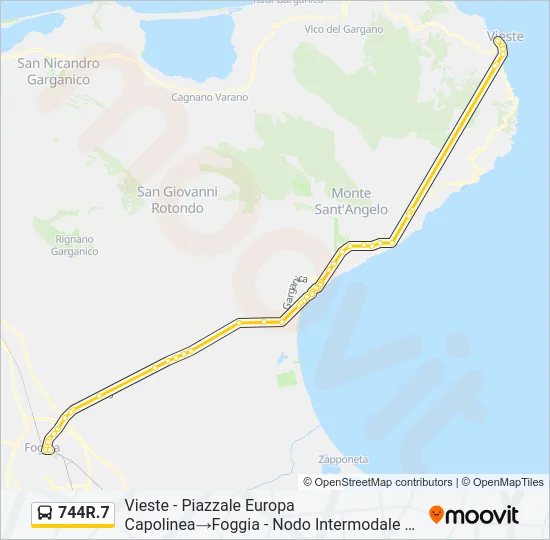 744R.7 Bus Line Map