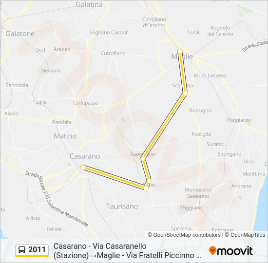 2011 Bus Line Map