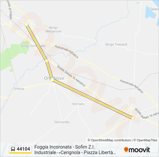 44104 Bus Line Map