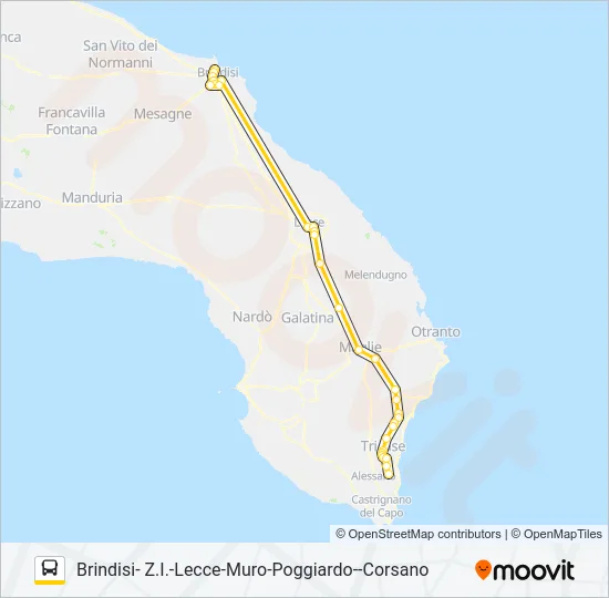 443 BDS R 16.00 Bus Line Map