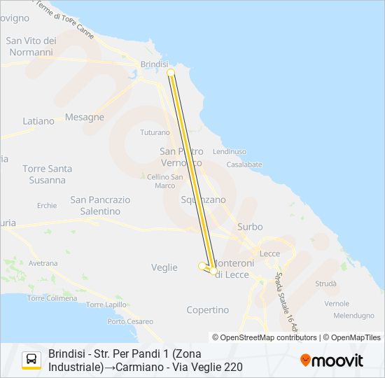 1022 - 2 bus Line Map