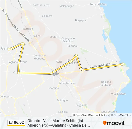 86.02 Bus Line Map