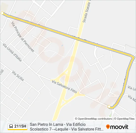 2115H Bus Line Map