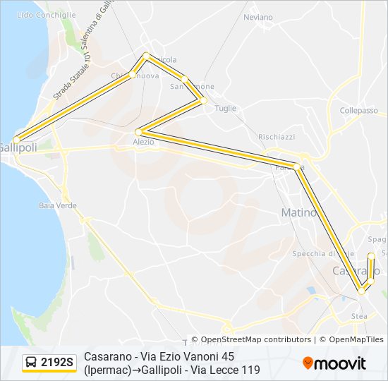 2192S bus Line Map