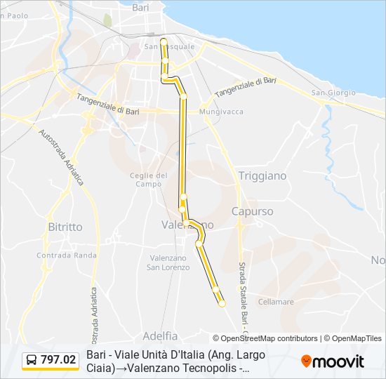 797.02 bus Line Map