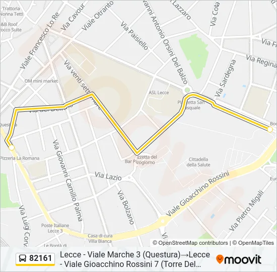 82161 Bus Line Map