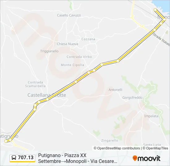 707.13 Bus Line Map