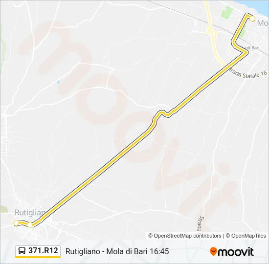 371.R12 Bus Line Map