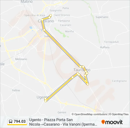 794.03 Bus Line Map