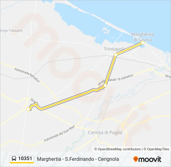 10351 Bus Line Map