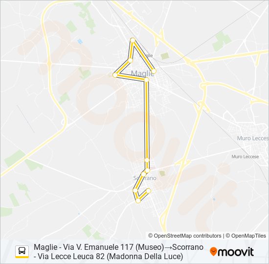 388 R SCORRANO 13.10 bus Line Map