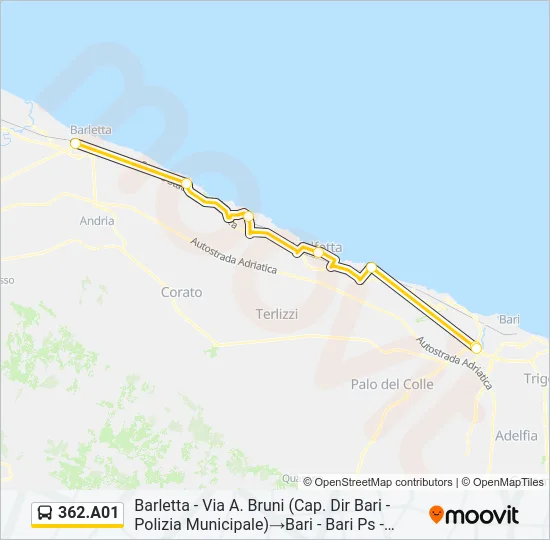 362.A01 Bus Line Map