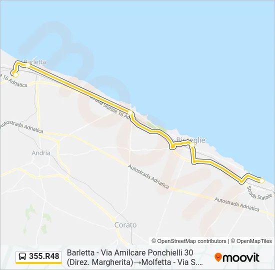 355.R48 Bus Line Map