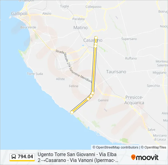794.04 Bus Line Map