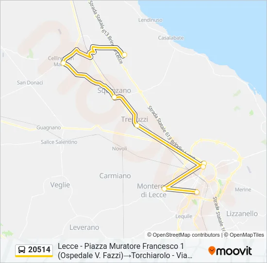 20514 Bus Line Map