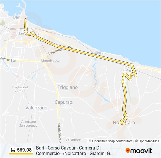 569.08 bus Line Map