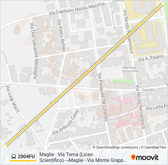 2004FU Bus Line Map