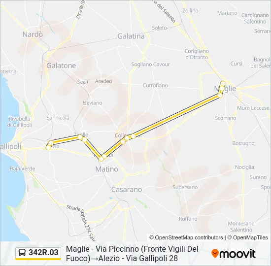 342R.03 Bus Line Map