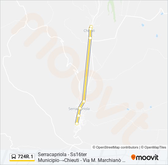 724R.1 bus Line Map