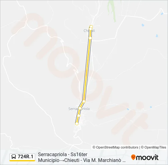 724R.1 Bus Line Map