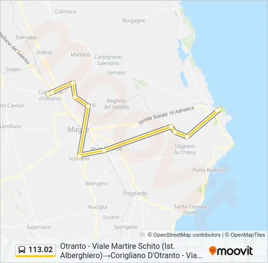 113.02 Bus Line Map