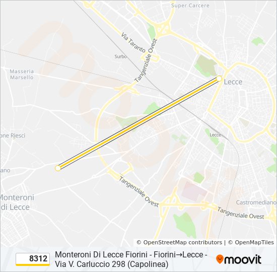 8312 bus Line Map