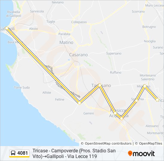 4081 bus Line Map