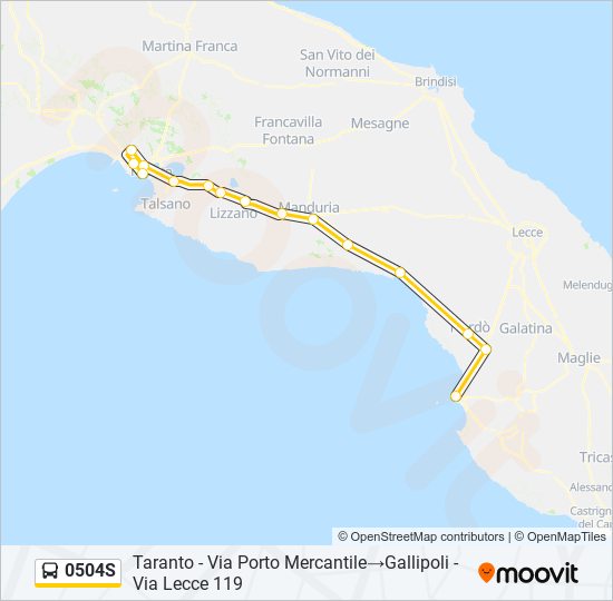 0504S bus Line Map