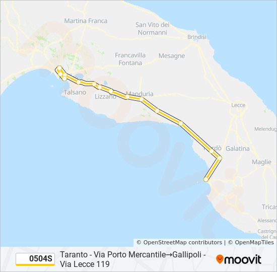 0504S bus Line Map