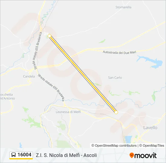 16004 Bus Line Map
