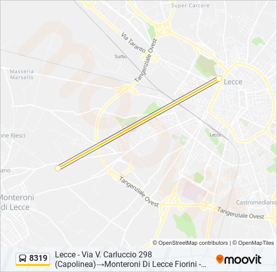 8319 bus Line Map