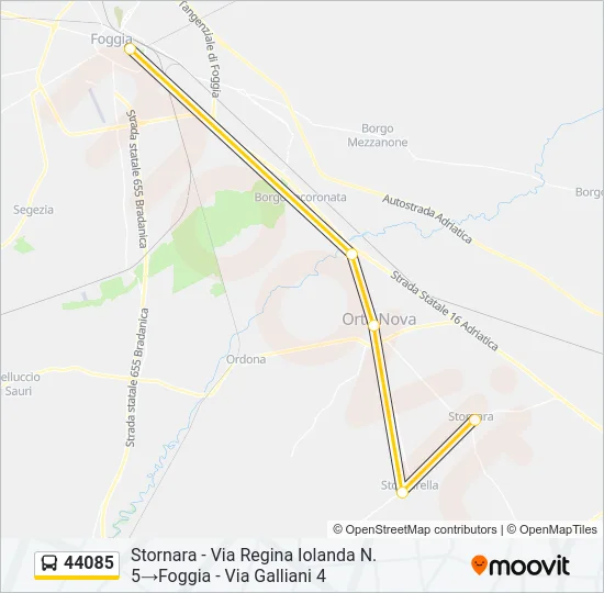 44085 Bus Line Map