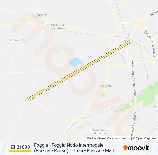 21038 Bus Line Map