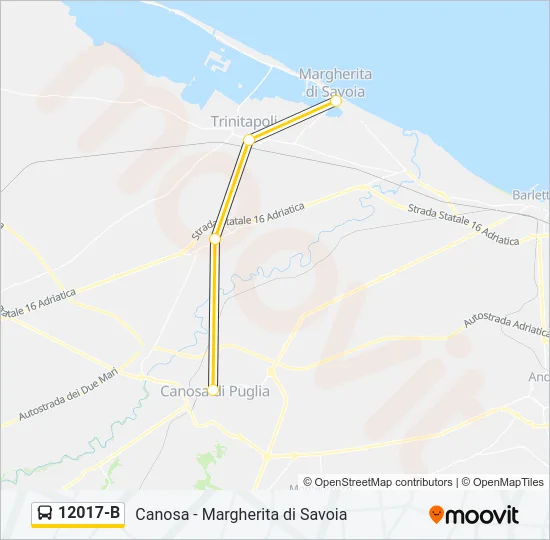 12017-B Bus Line Map
