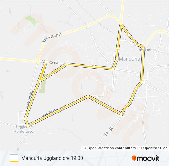 Percorso linea bus 903.1.19